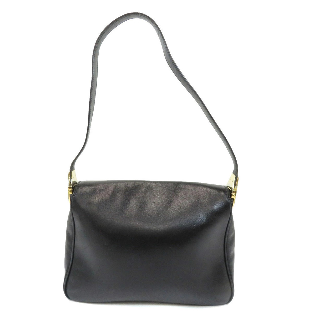Gucci Leather Interlocking GG Bag Shoulder Black